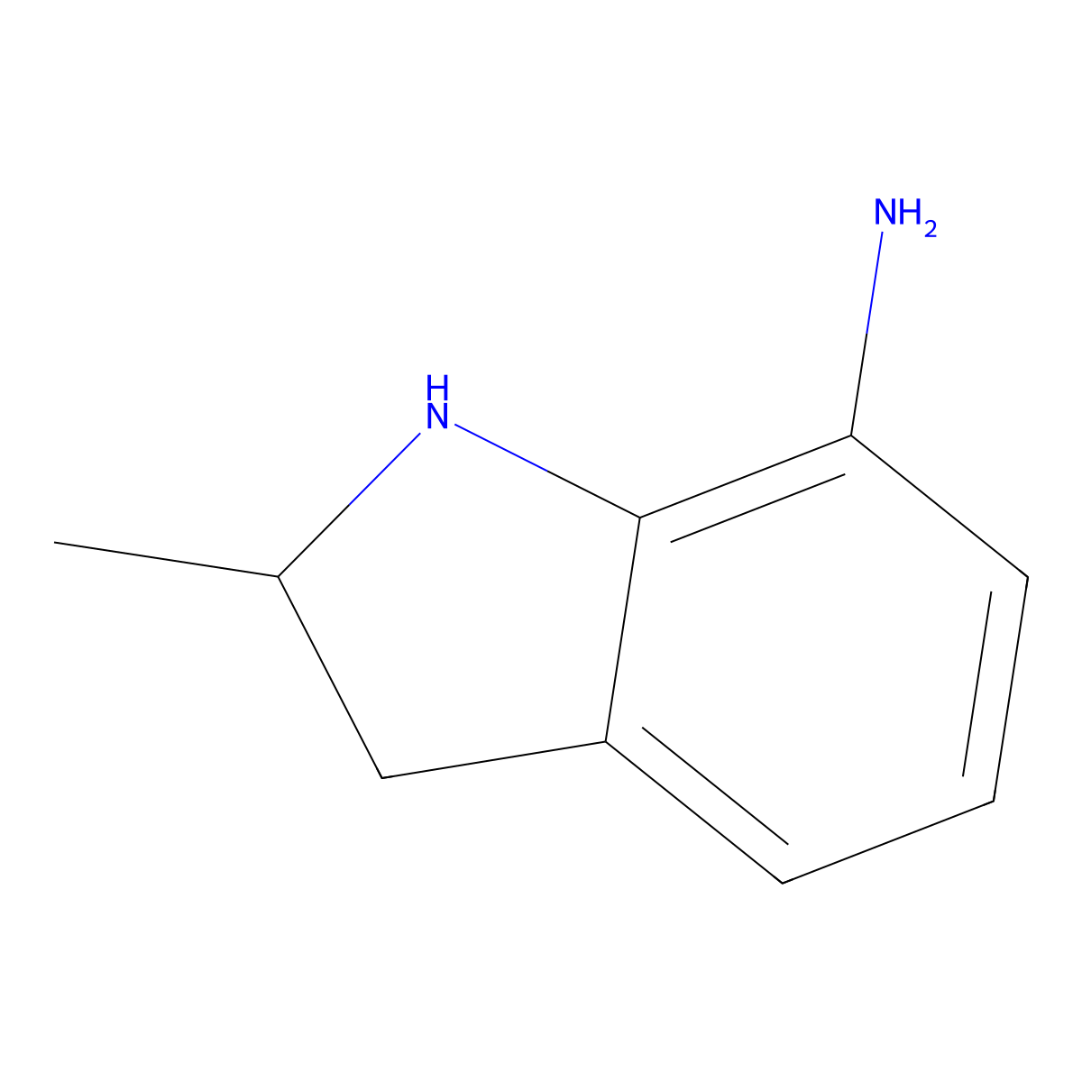 2-Methylindolin-7-amine molecular structure, CAS 55899-44-0