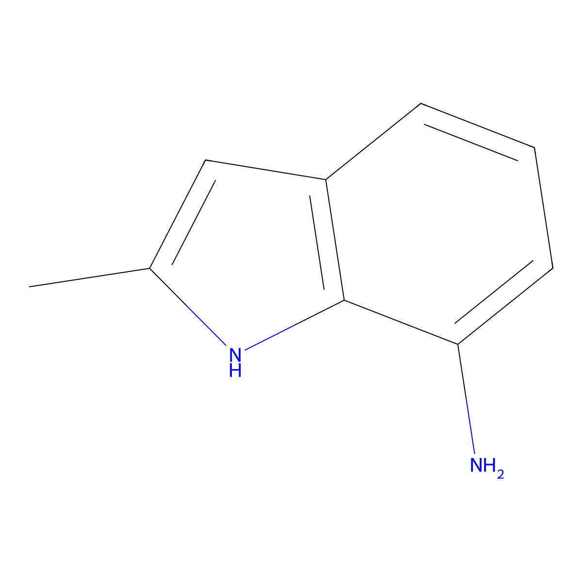 2-methyl-1H-indol-7-amine molecular structure, CAS 55899-45-1