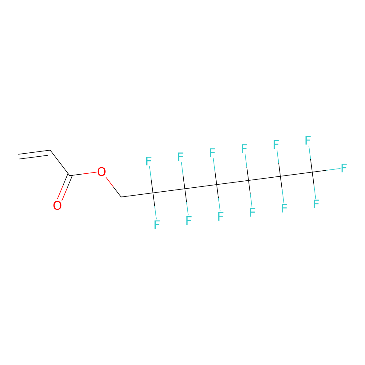 2,2,3,3,4,4,5,5,6,6,7,7,7-Tridecafluoroheptyl 2-propenoate molecular structure, CAS 559-11-5