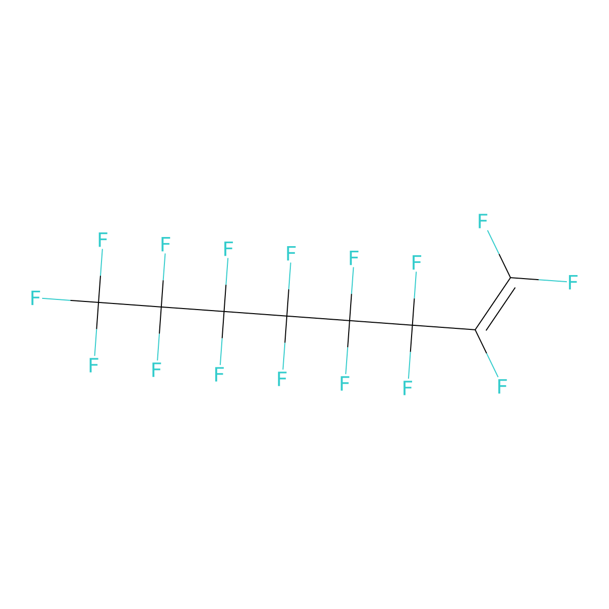 Perfluorooct-1-ene molecular structure, CAS 559-14-8