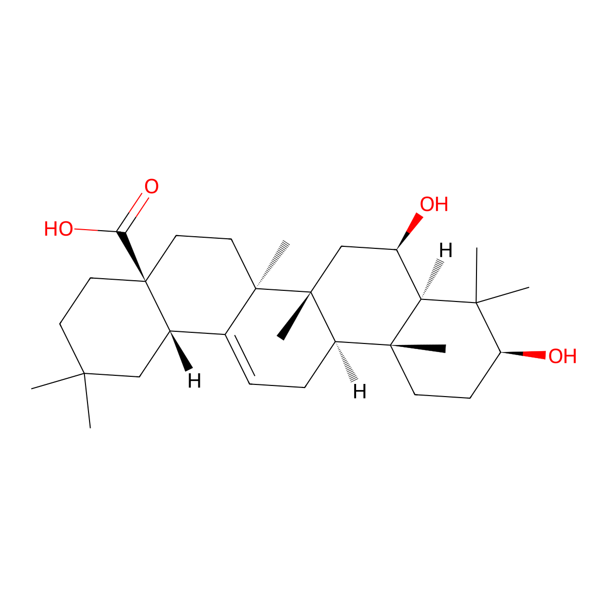 Sumaresinolic Acid molecular structure, CAS 559-64-8
