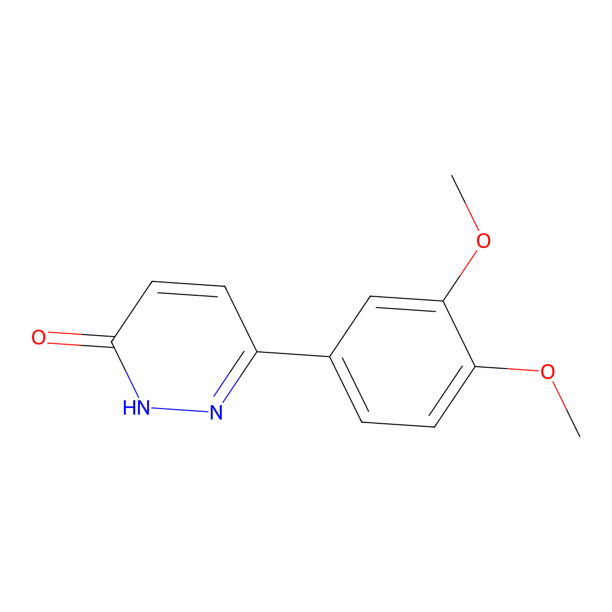 6-(3,4-Dimethoxyphenyl)pyridazin-3-ol molecular structure, CAS 55901-95-6