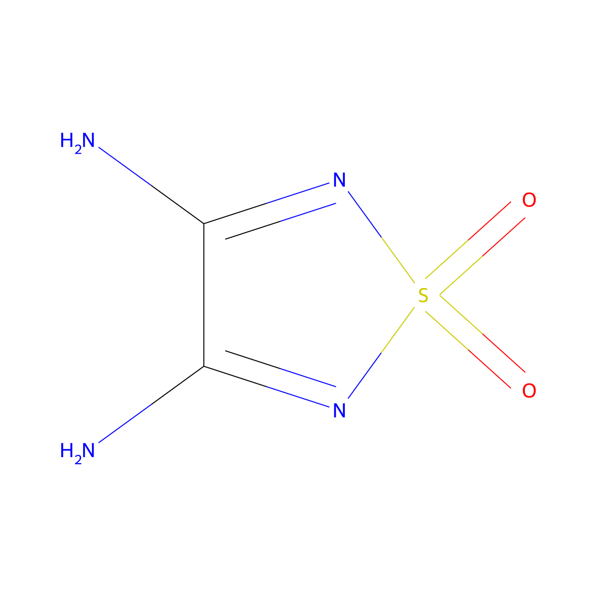 1,2,5-Thiadiazole-3,4-diamine, 1,1-dioxide molecular structure, CAS 55904-35-3