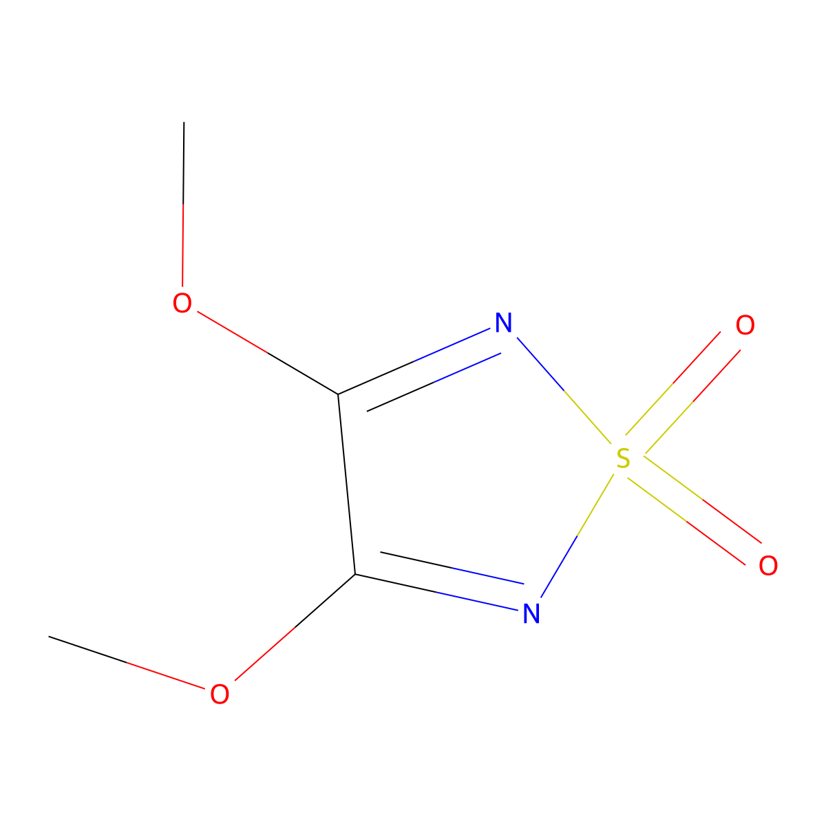 3,4-Dimethoxy-1,2,5-thiadiazole 1,1-dioxide molecular structure, CAS 55904-83-1