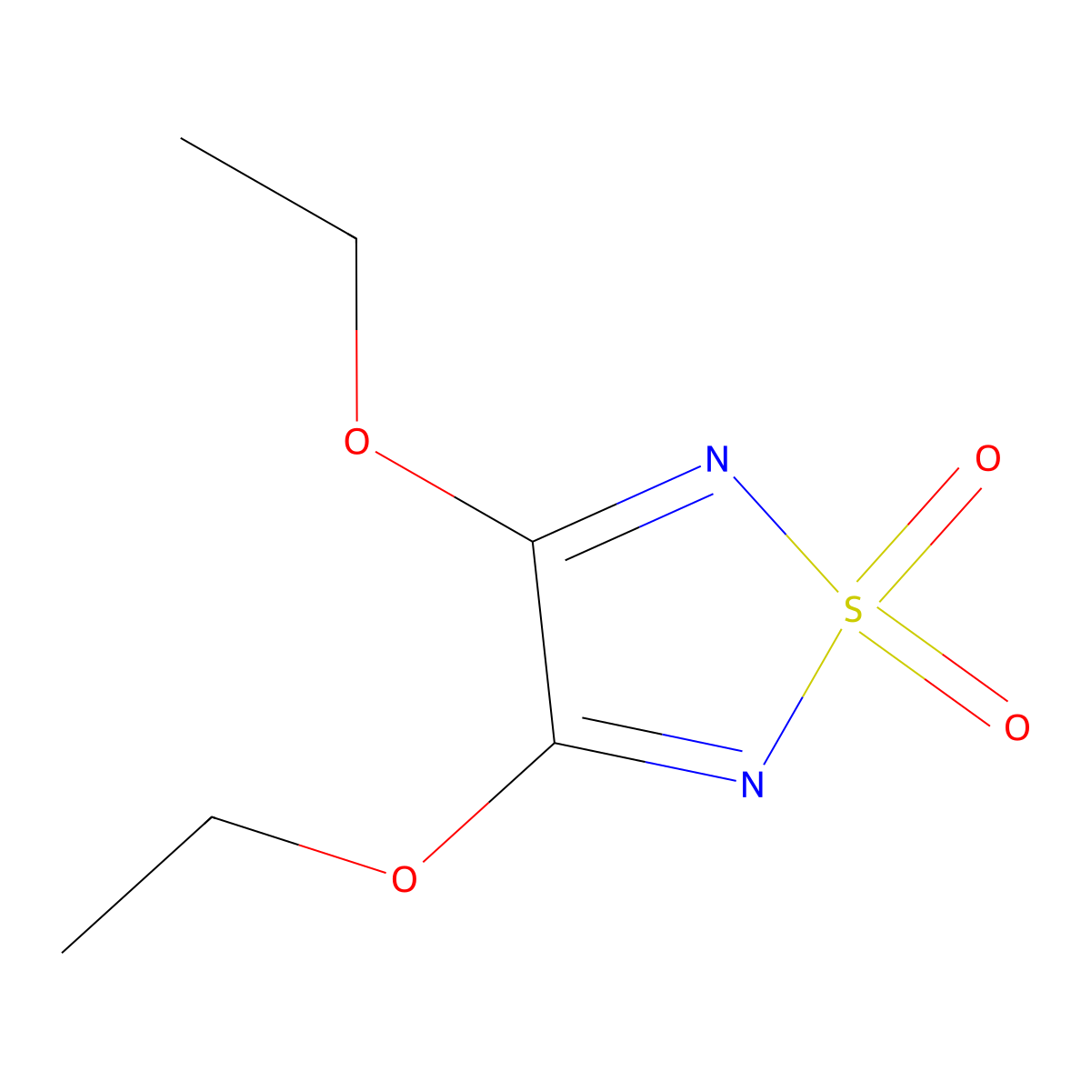 3,4-Diethoxy-1,2,5-thiadiazole-1,1-dioxide molecular structure, CAS 55904-84-2