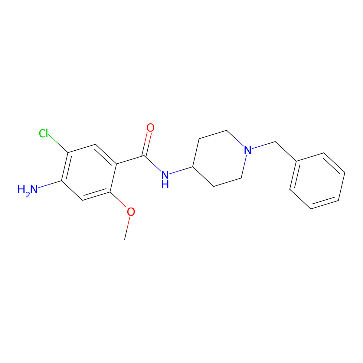 Clebopride molecular structure, CAS 55905-53-8