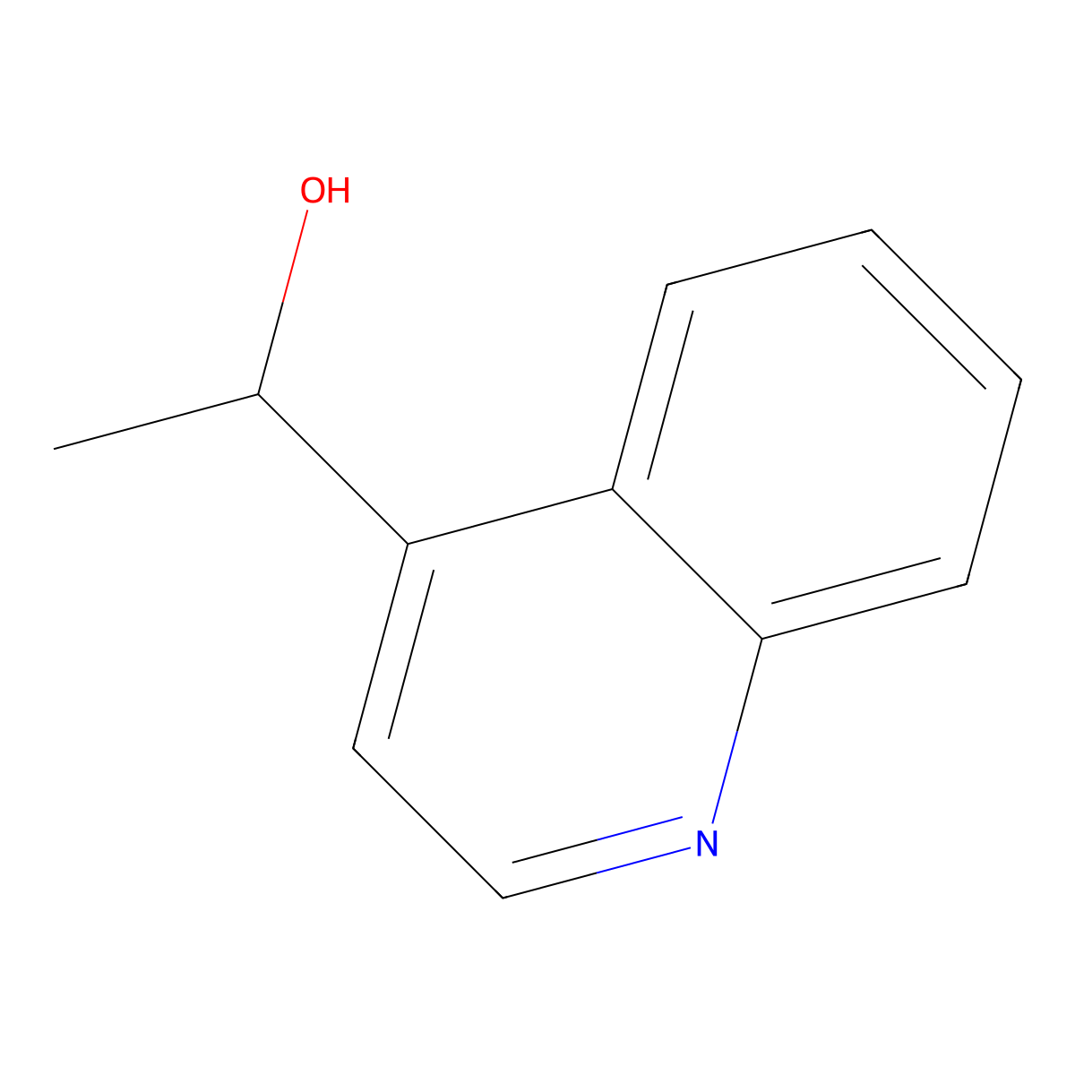 1-(Quinolin-4-yl)ethanol molecular structure, CAS 55908-34-4