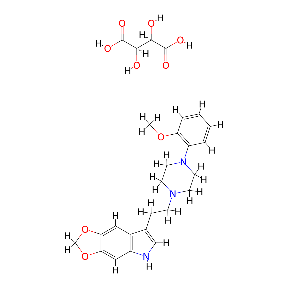 Solypertine Tartrate molecular structure, CAS 5591-43-5