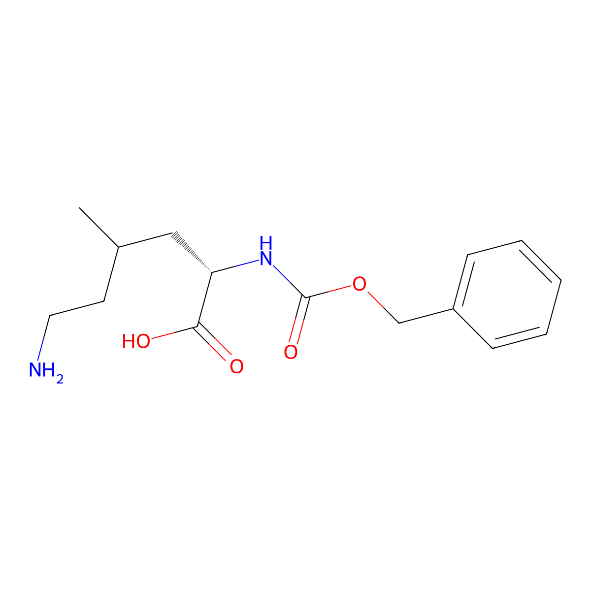 N(alpha)-Carbobenzoxylysine-4-methyl ester molecular structure, CAS 5591-93-5