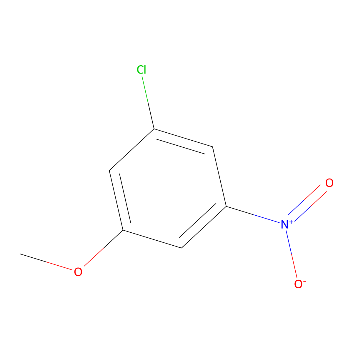 1-Chloro-3-methoxy-5-nitrobenzene molecular structure, CAS 55910-07-1