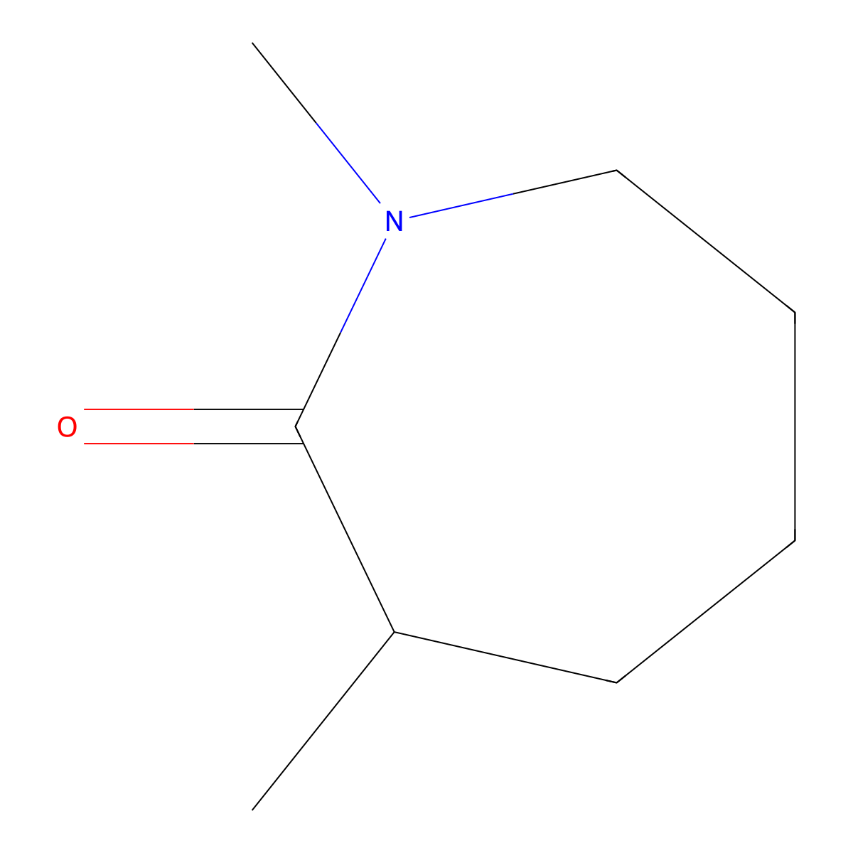 2H-Azepin-2-one, hexahydro-1,3-dimethyl- molecular structure, CAS 55917-05-0