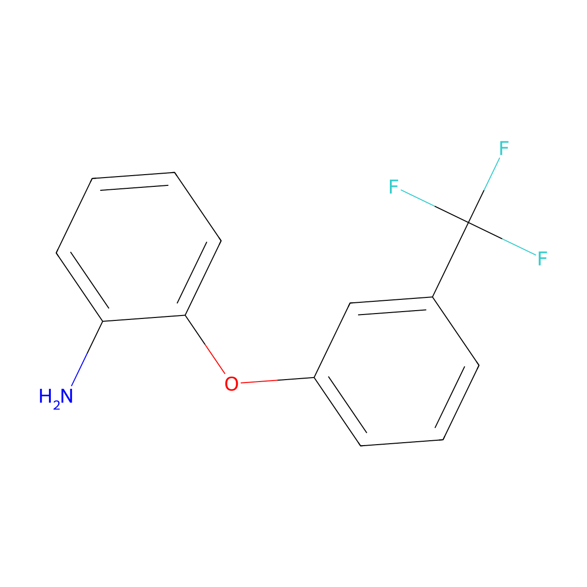 2-[3-(Trifluoromethyl)phenoxy]aniline molecular structure, CAS 55919-49-8