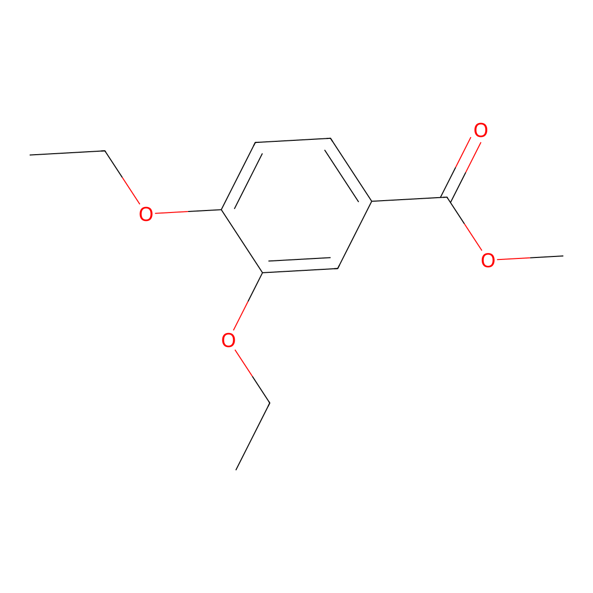 Methyl 3,4-diethoxybenzoate molecular structure, CAS 55919-73-8