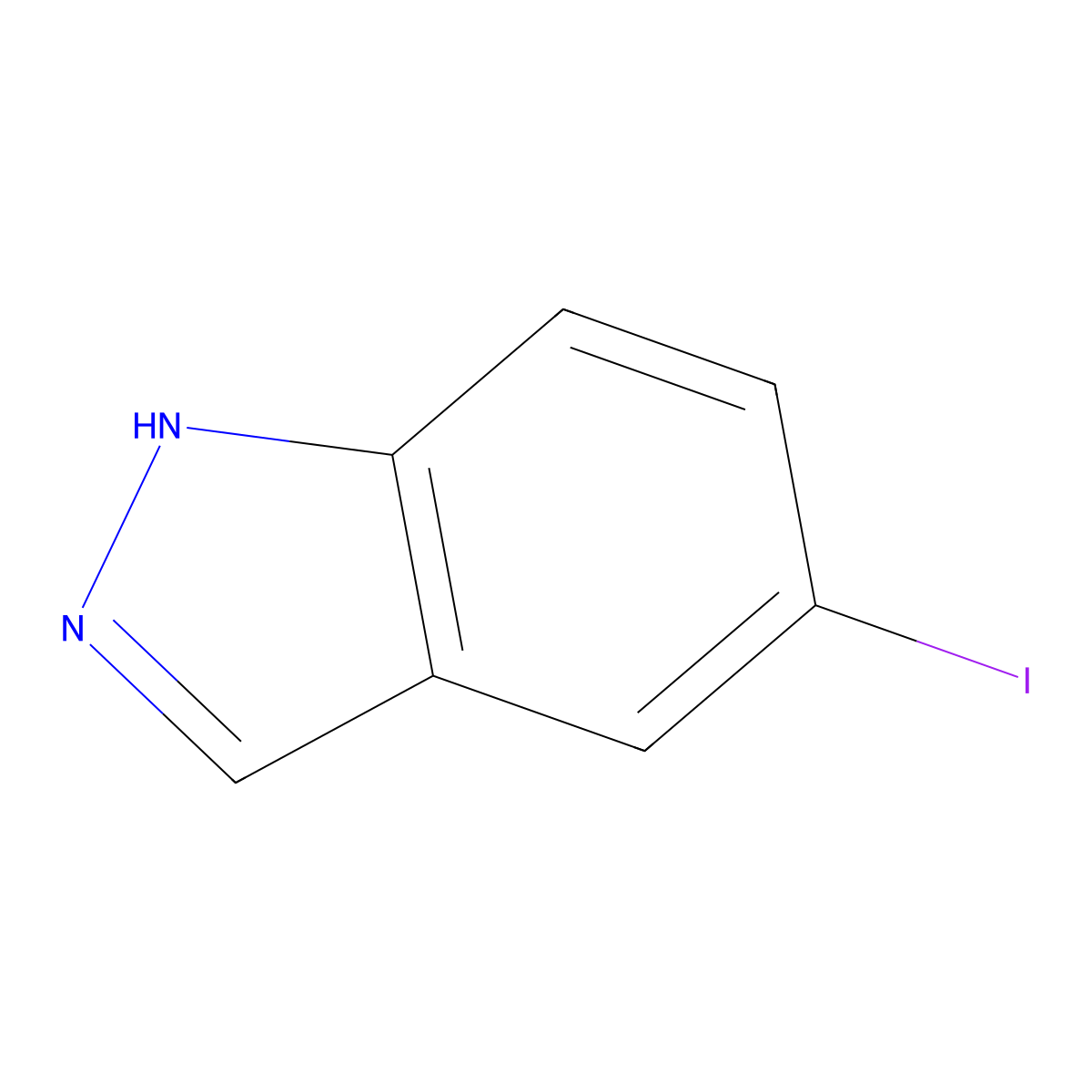 5-Iodo-1H-indazole molecular structure, CAS 55919-82-9