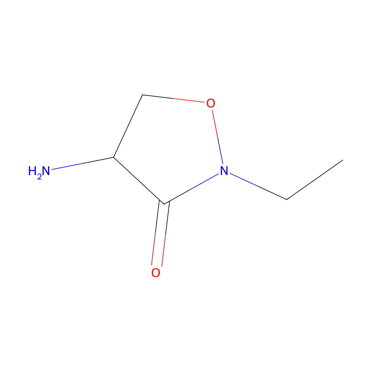 4-Amino-2-ethylisoxazolidin-3-one molecular structure, CAS 559208-53-6