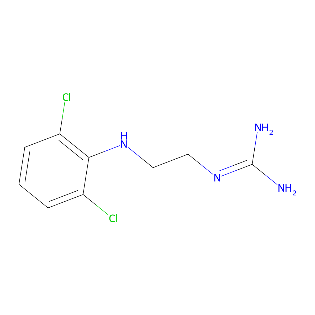 Guanclofine molecular structure, CAS 55926-23-3