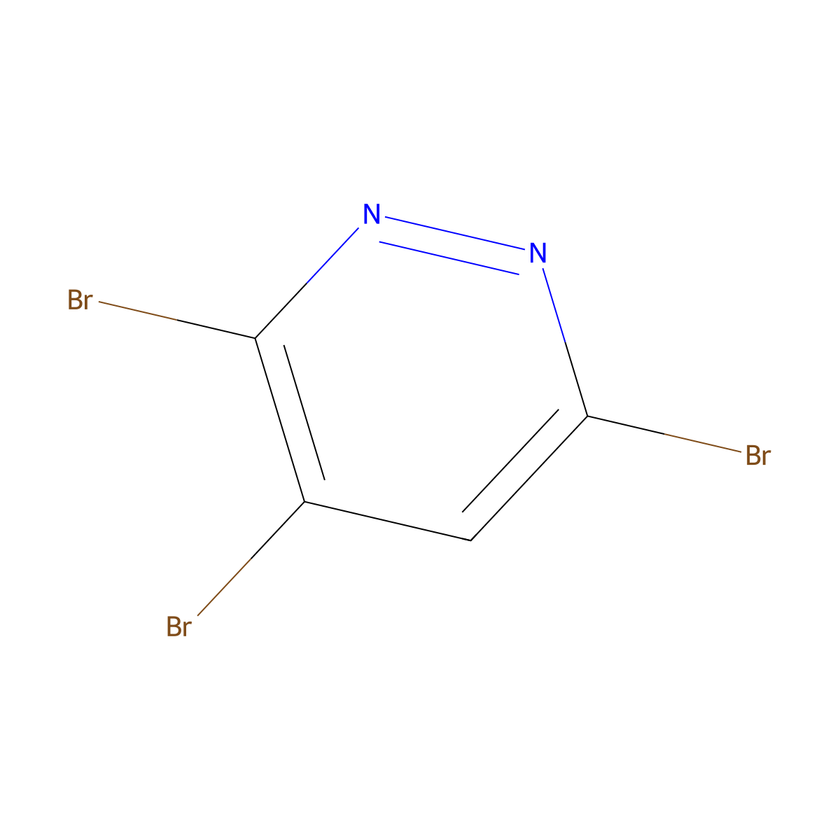 3,4,6-Tribromopyridazine molecular structure, CAS 55928-86-4