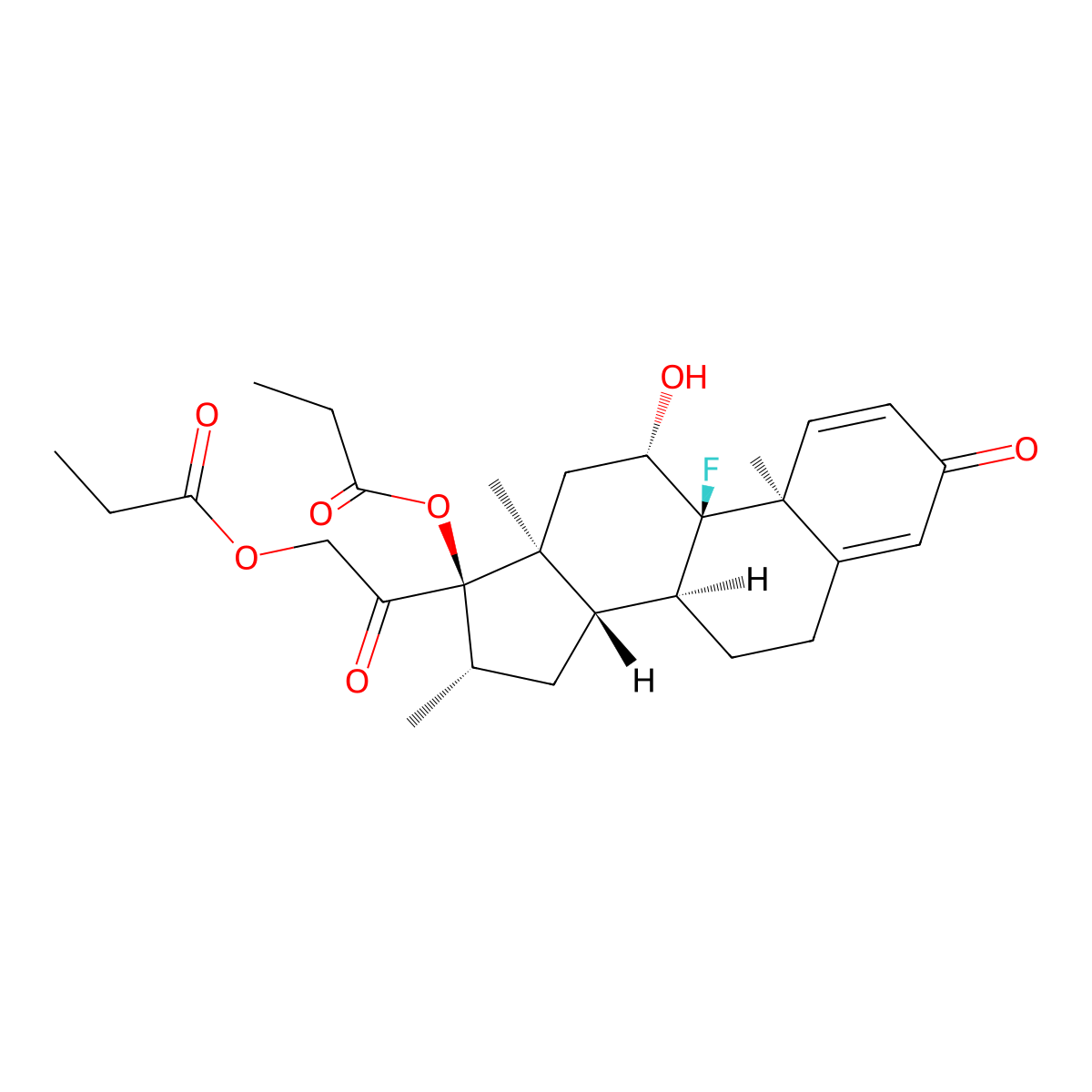 Betamethasone Dipropionate molecular structure, CAS 5593-20-4