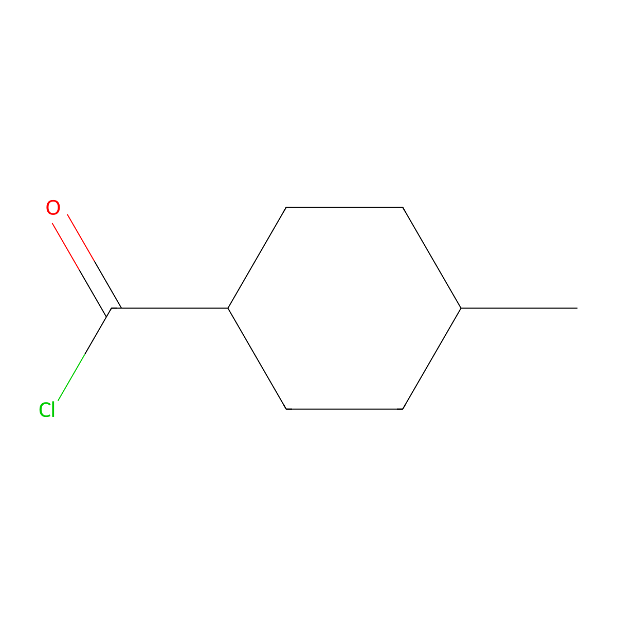 4-Methylcyclohexane-1-carbonyl chloride molecular structure, CAS 55930-23-9