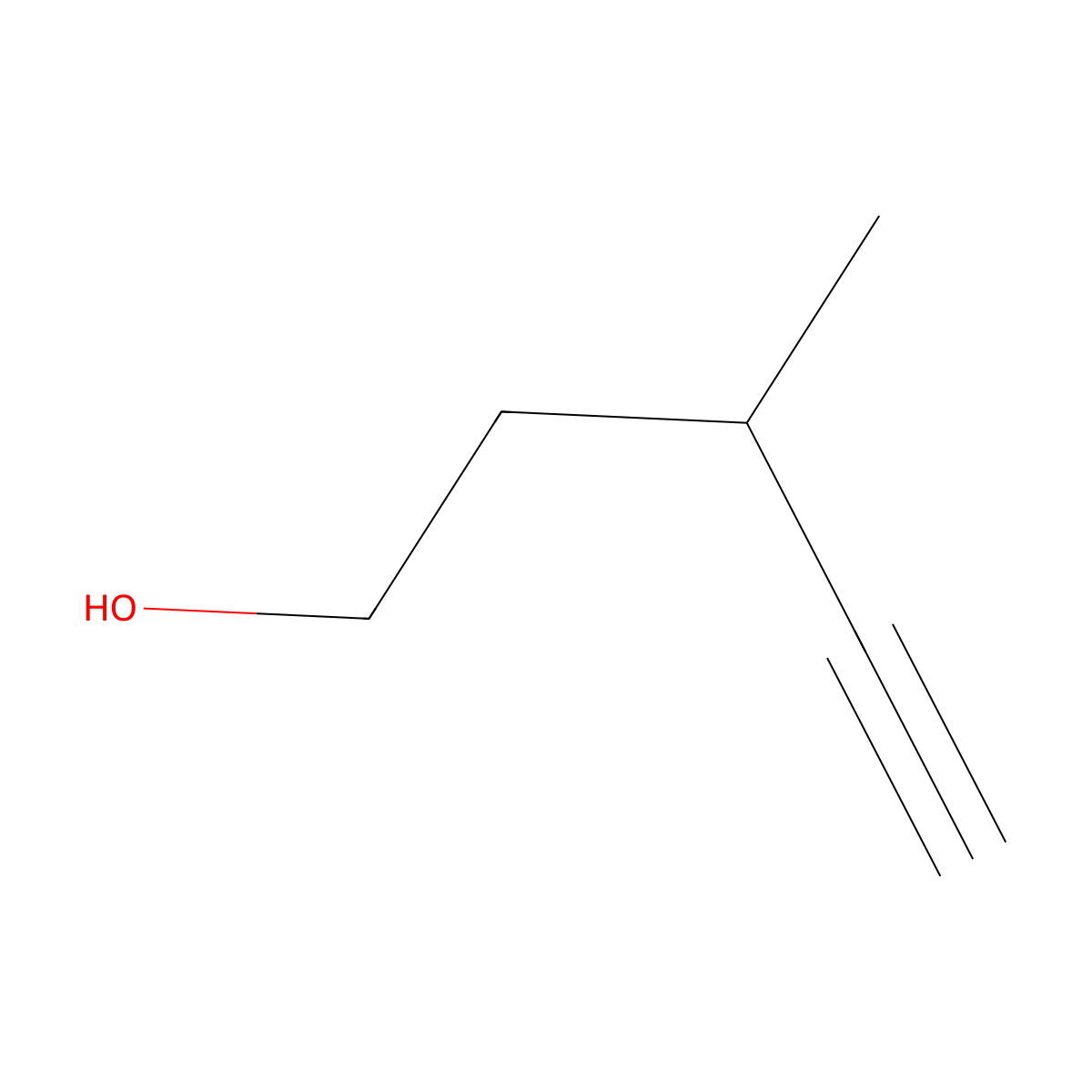 3-Methylpent-4-yn-1-ol molecular structure, CAS 55930-35-3