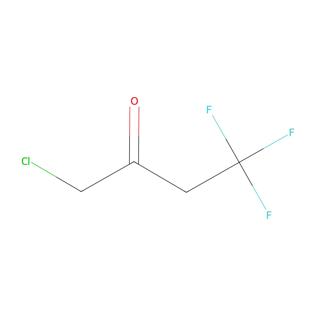 1-Chloro-4,4,4-trifluorobutan-2-one molecular structure, CAS 55932-04-2