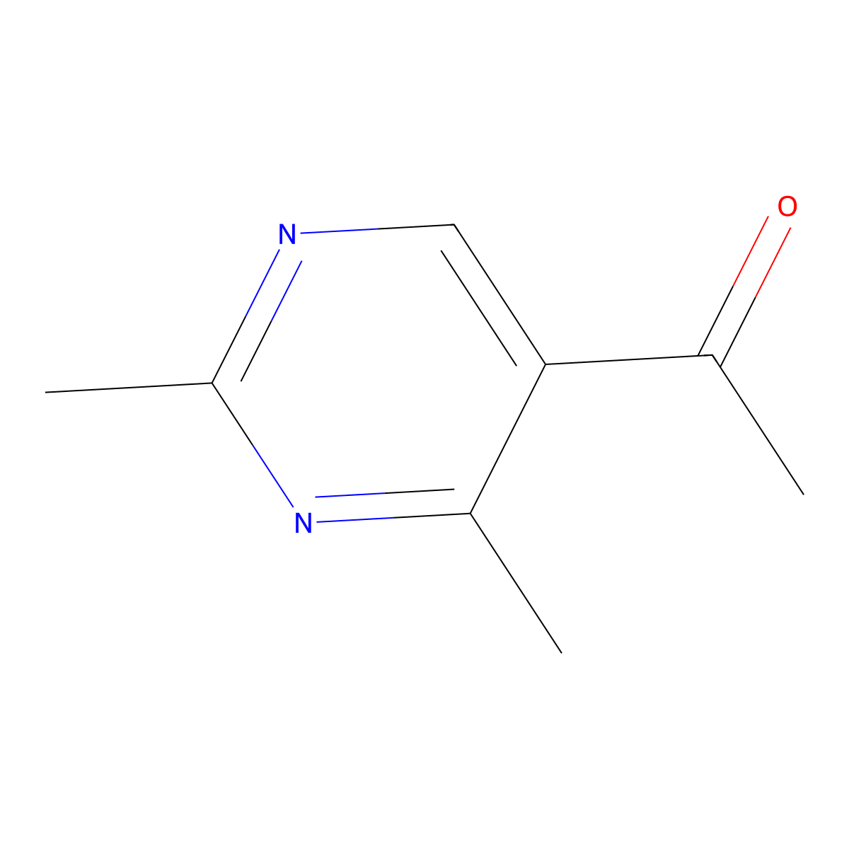 5-Acetyl-2,4-dimethylpyrimidine molecular structure, CAS 55933-85-2
