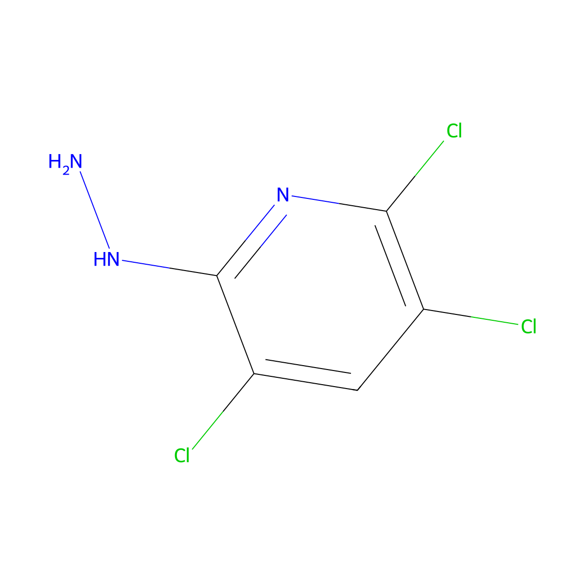 2,3,5-Trichloro-6-hydrazinylpyridine molecular structure, CAS 55933-94-3