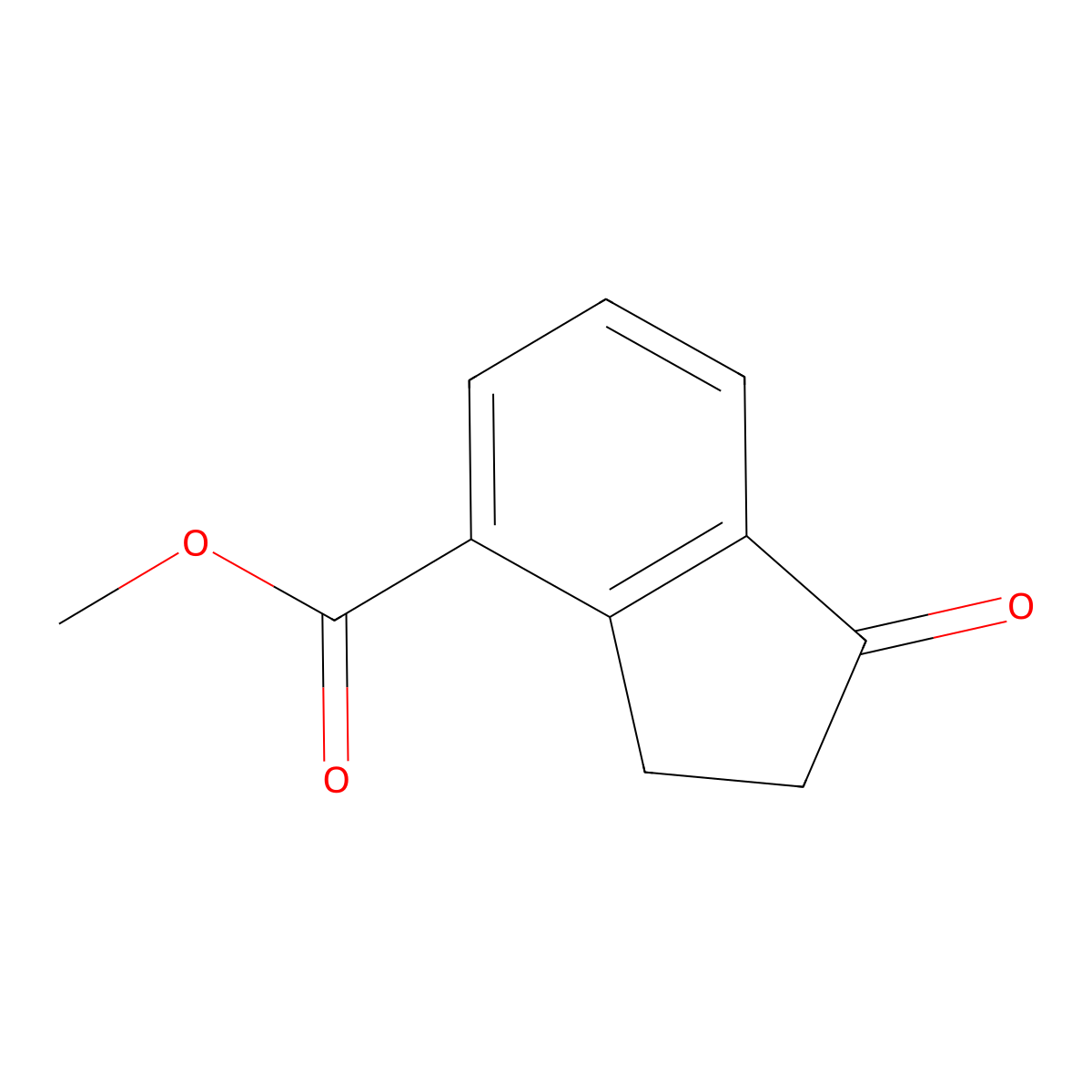 Methyl 1-oxo-2,3-dihydro-1H-indene-4-carboxylate molecular structure, CAS 55934-10-6