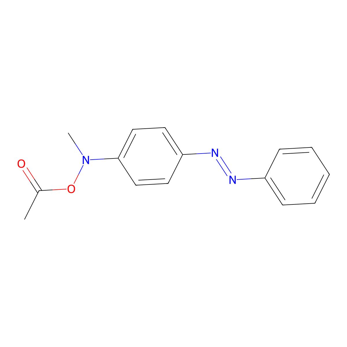 N-(Acetyloxy)-N-methyl-4-(phenylazo)benzenamine molecular structure, CAS 55936-77-1
