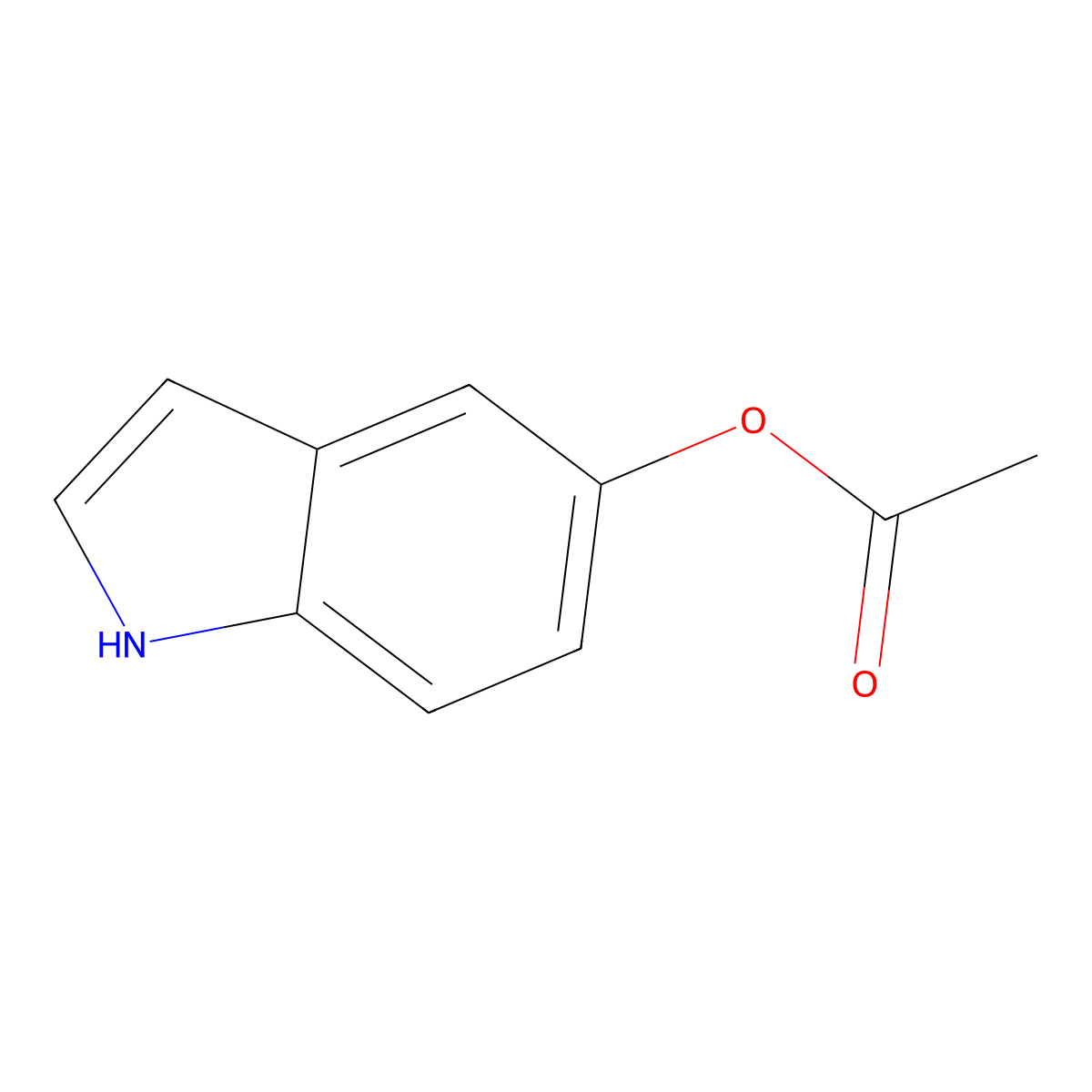 5-Acetoxyindole molecular structure, CAS 5594-91-2