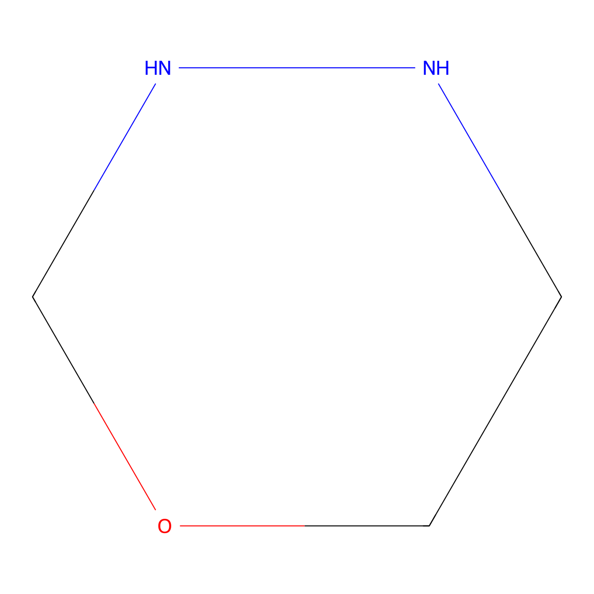 2H-1,3,4-Oxadiazine, tetrahydro- molecular structure, CAS 55944-26-8