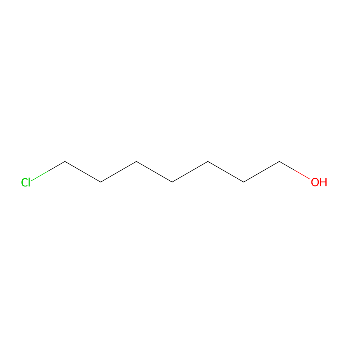 1-Heptanol, 7-chloro- molecular structure, CAS 55944-70-2