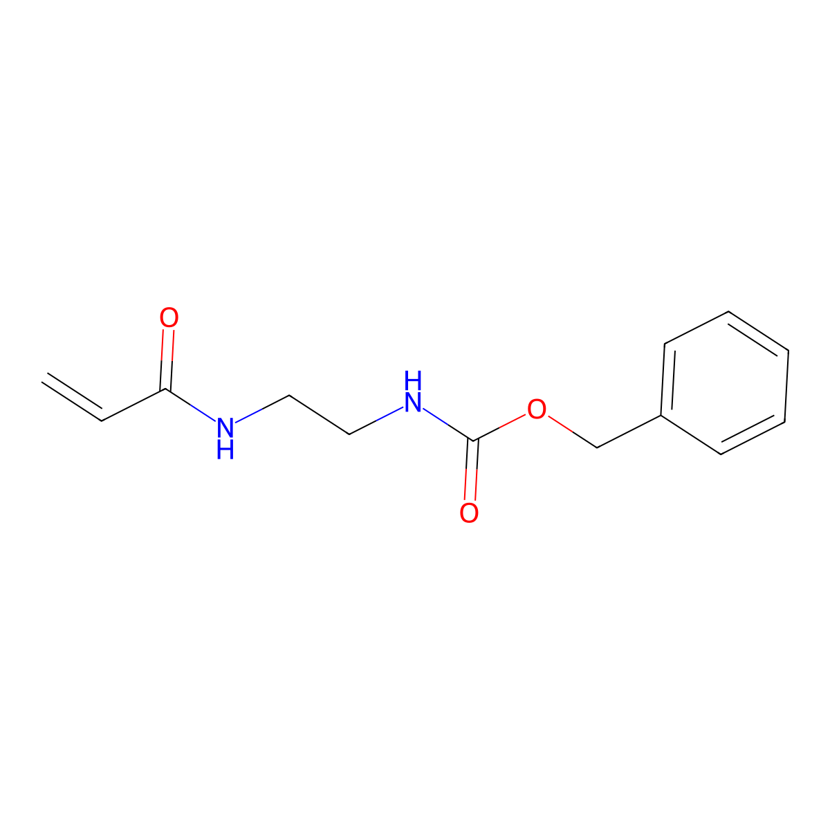 benzyl N-[2-(prop-2-enamido)ethyl]carbamate molecular structure, CAS 55946-27-5
