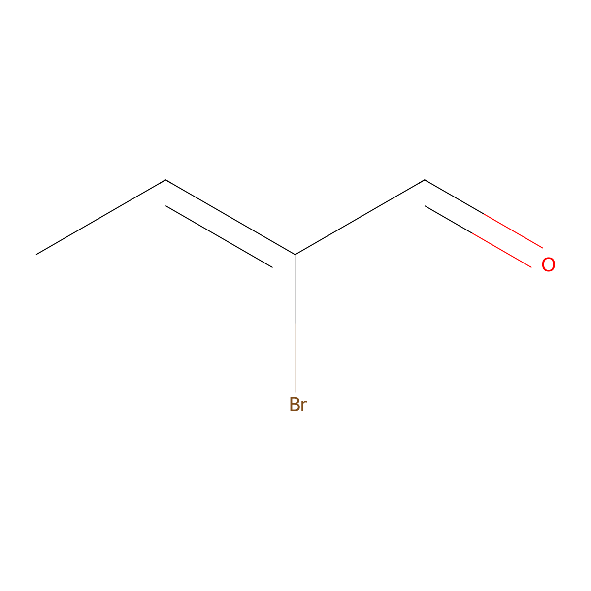 2-Bromo-2-butenal molecular structure, CAS 55947-13-2