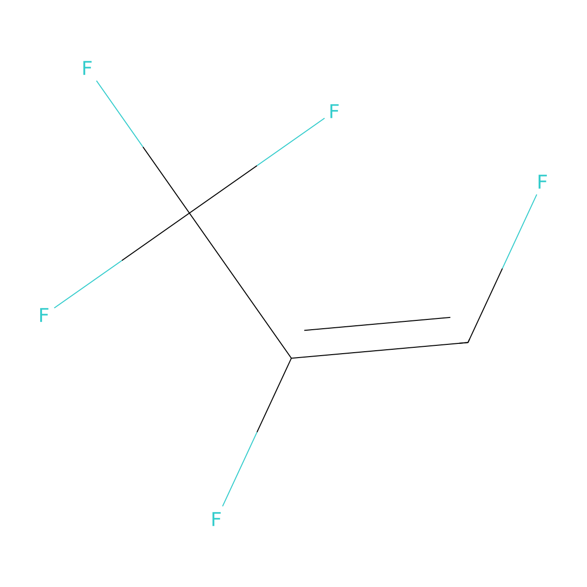(E)-1,2,3,3,3-Pentafluoroprop-1-ene molecular structure, CAS 5595-10-8