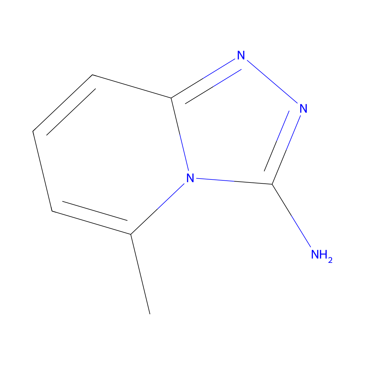 5-Methyl-1,2,4-triazolo(4,3-a)pyridin-3-amine molecular structure, CAS 5595-15-3