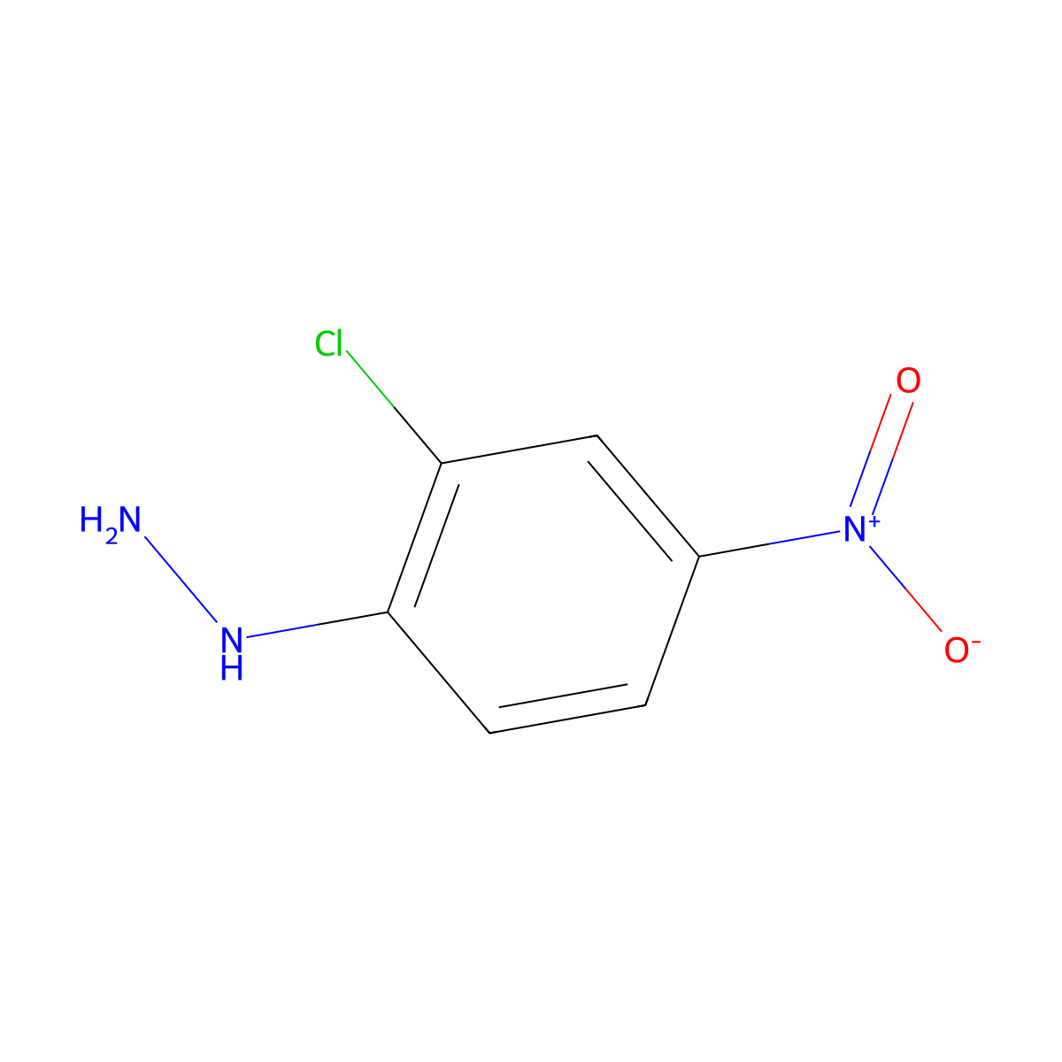 (2-Chloro-4-nitrophenyl)hydrazine molecular structure, CAS 55950-68-0