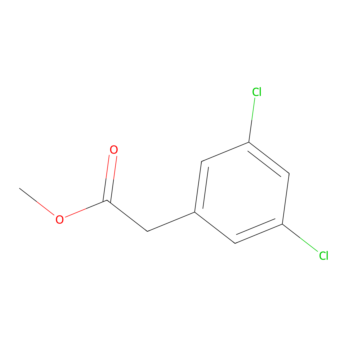 Benzeneacetic acid, 3,5-dichloro-, methyl ester molecular structure, CAS 55954-24-0