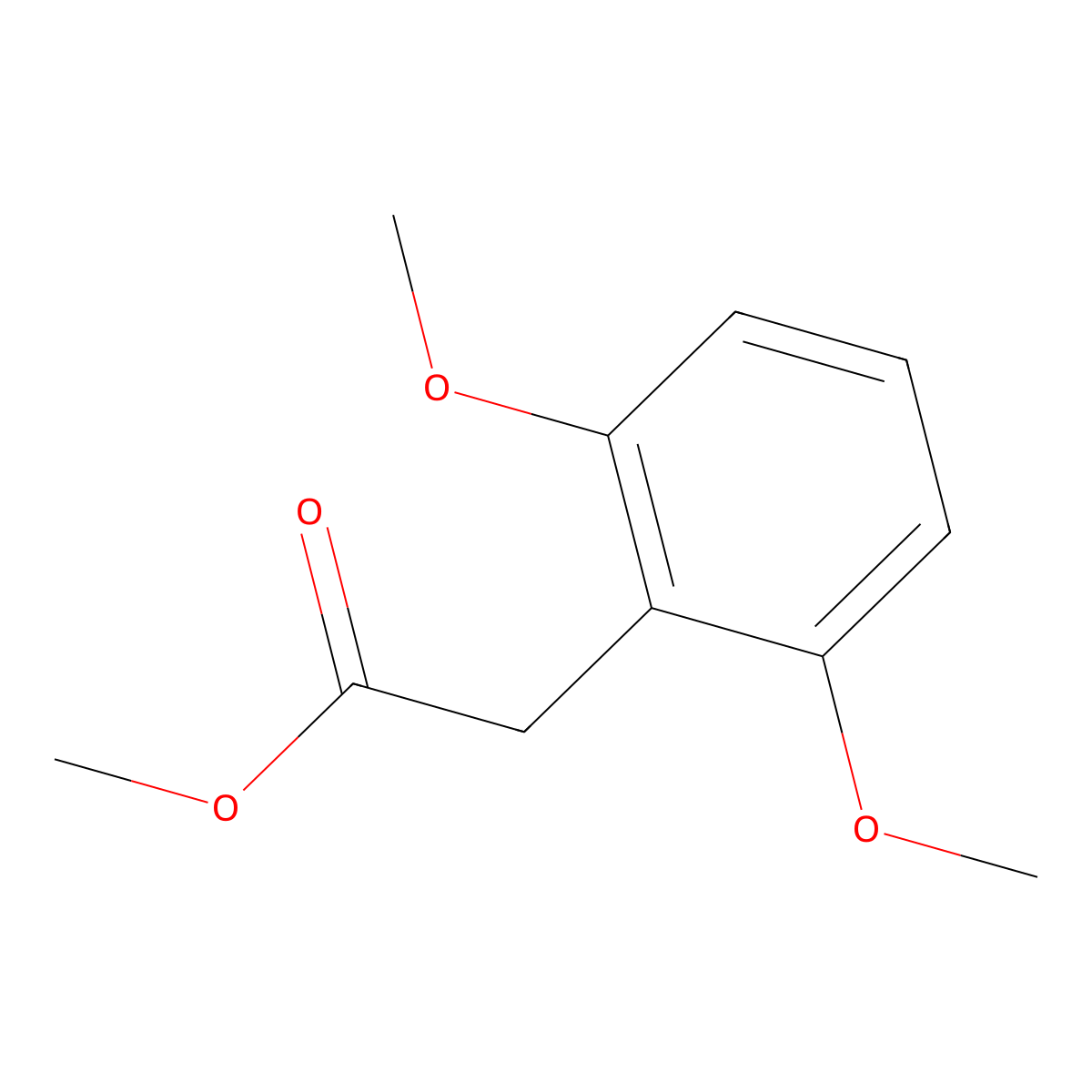 Methyl 2,6-dimethoxybenzeneacetate molecular structure, CAS 55954-26-2