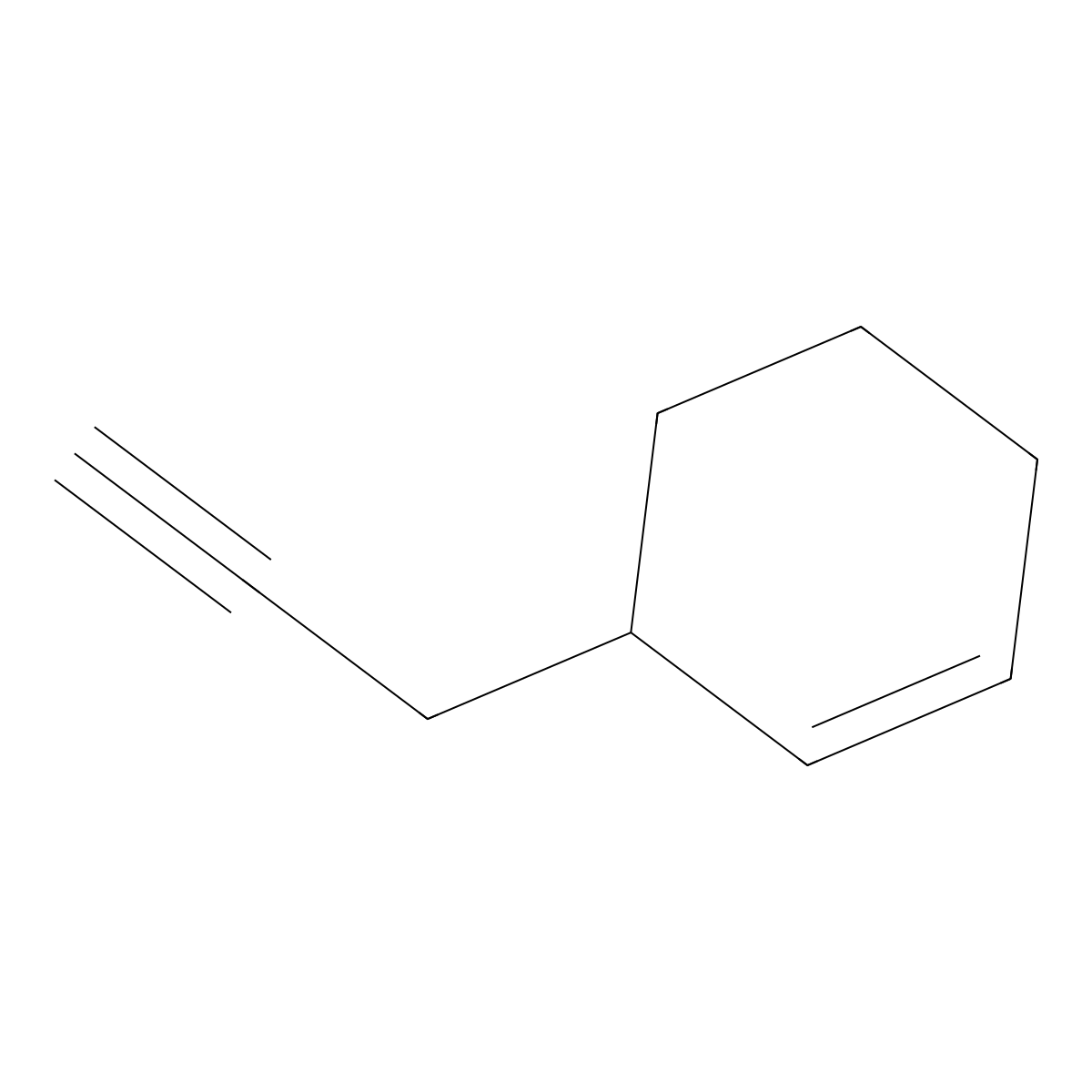 3-(2-Propynyl)cyclohexene molecular structure, CAS 55956-43-9