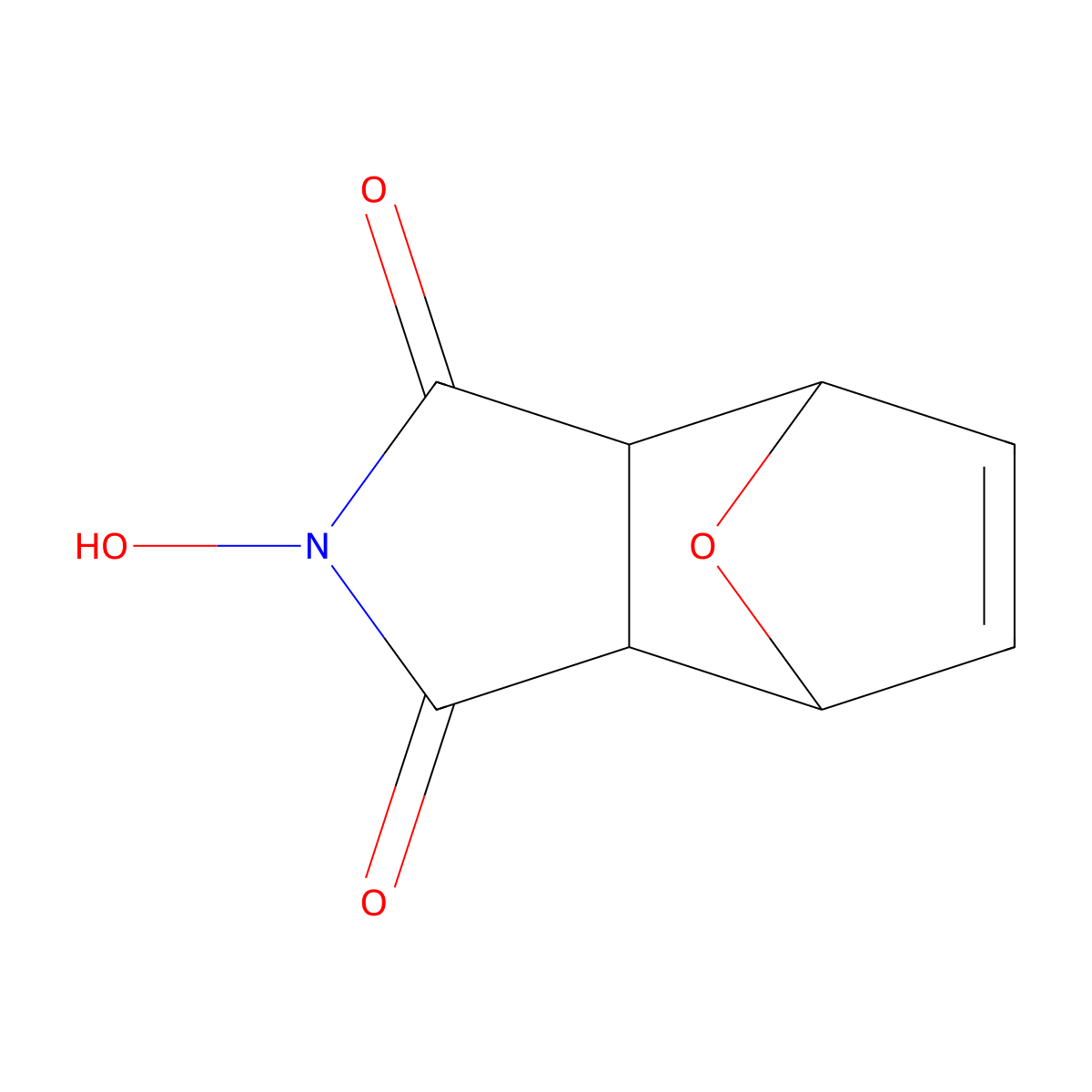 N-Hydroxymaleimide adduct of furan molecular structure, CAS 5596-17-8