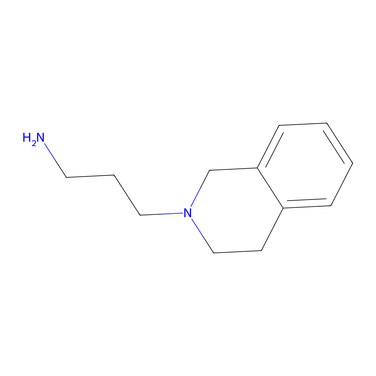 3-(1,2,3,4-Tetrahydroisoquinolin-2-yl)propan-1-amine molecular structure, CAS 5596-87-2