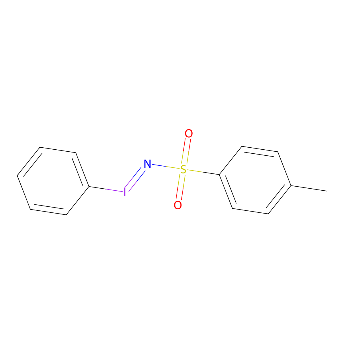 4-Methyl-N-(phenyl-lambda3-iodaneylidene)benzenesulfonamide molecular structure, CAS 55962-05-5
