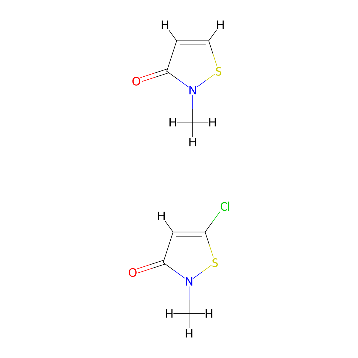 Kathon molecular structure, CAS 55965-84-9