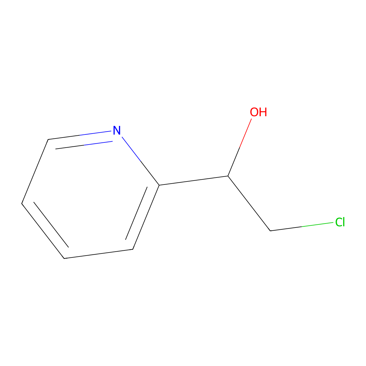alpha-(Chloromethyl)-2-pyridinemethanol molecular structure, CAS 55967-96-9