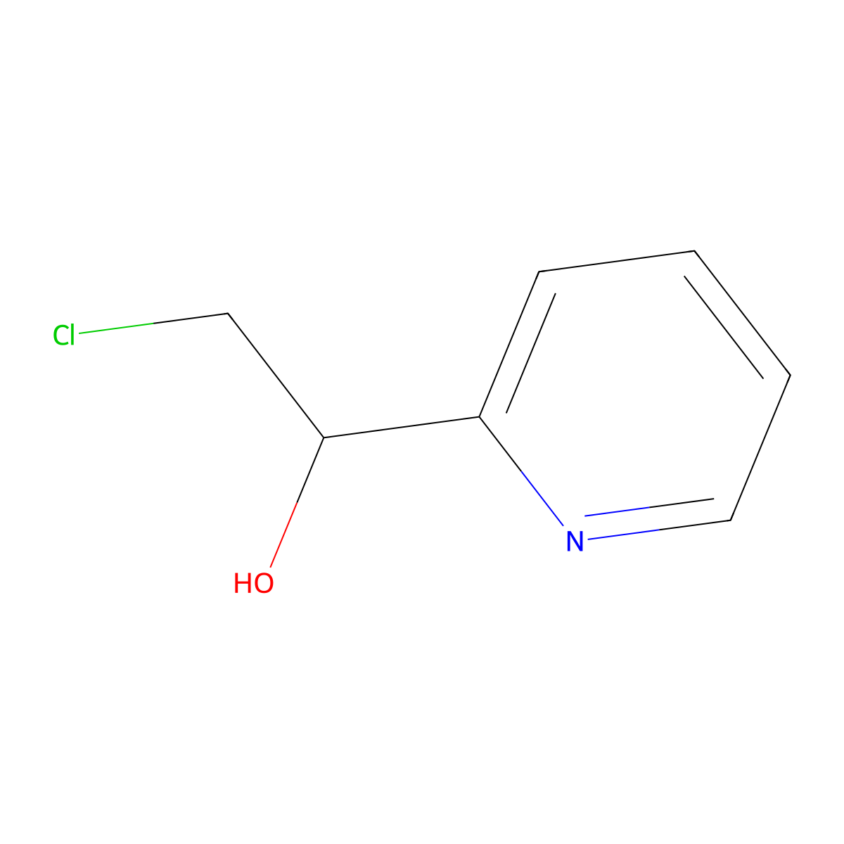 alpha-(Chloromethyl)-2-pyridinemethanol molecular structure, CAS 55967-96-9