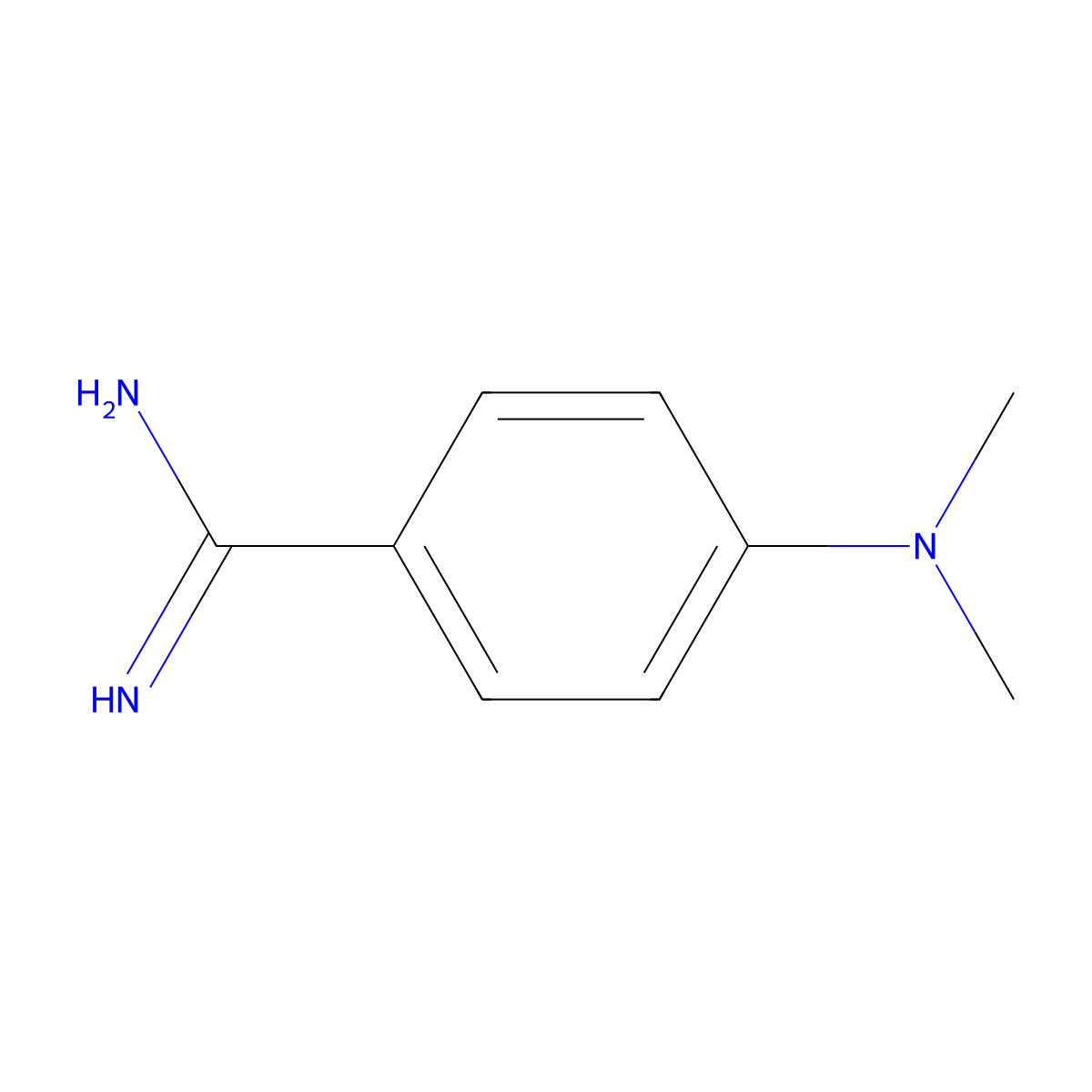 4-(Dimethylamino)benzimidamide molecular structure, CAS 55978-60-4