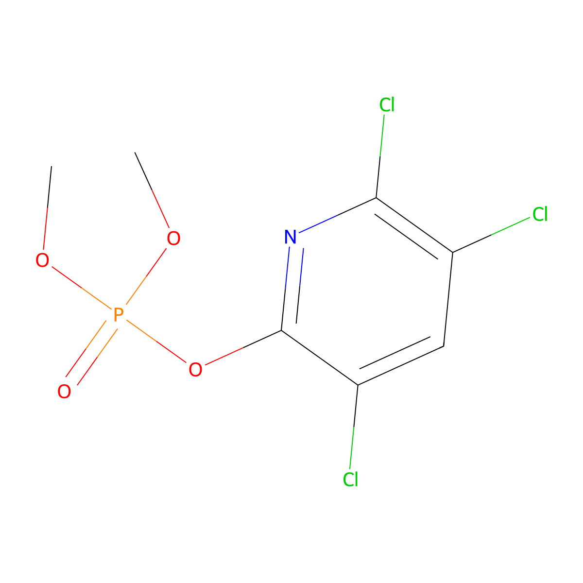 Fospirate molecular structure, CAS 5598-52-7