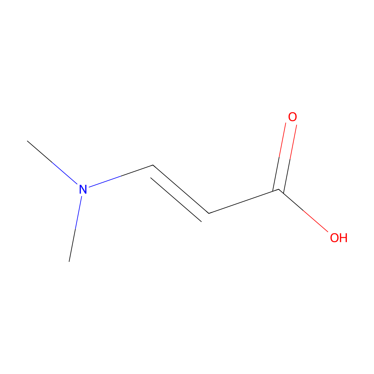 3-(Dimethylamino)prop-2-enoic acid molecular structure, CAS 55980-34-2