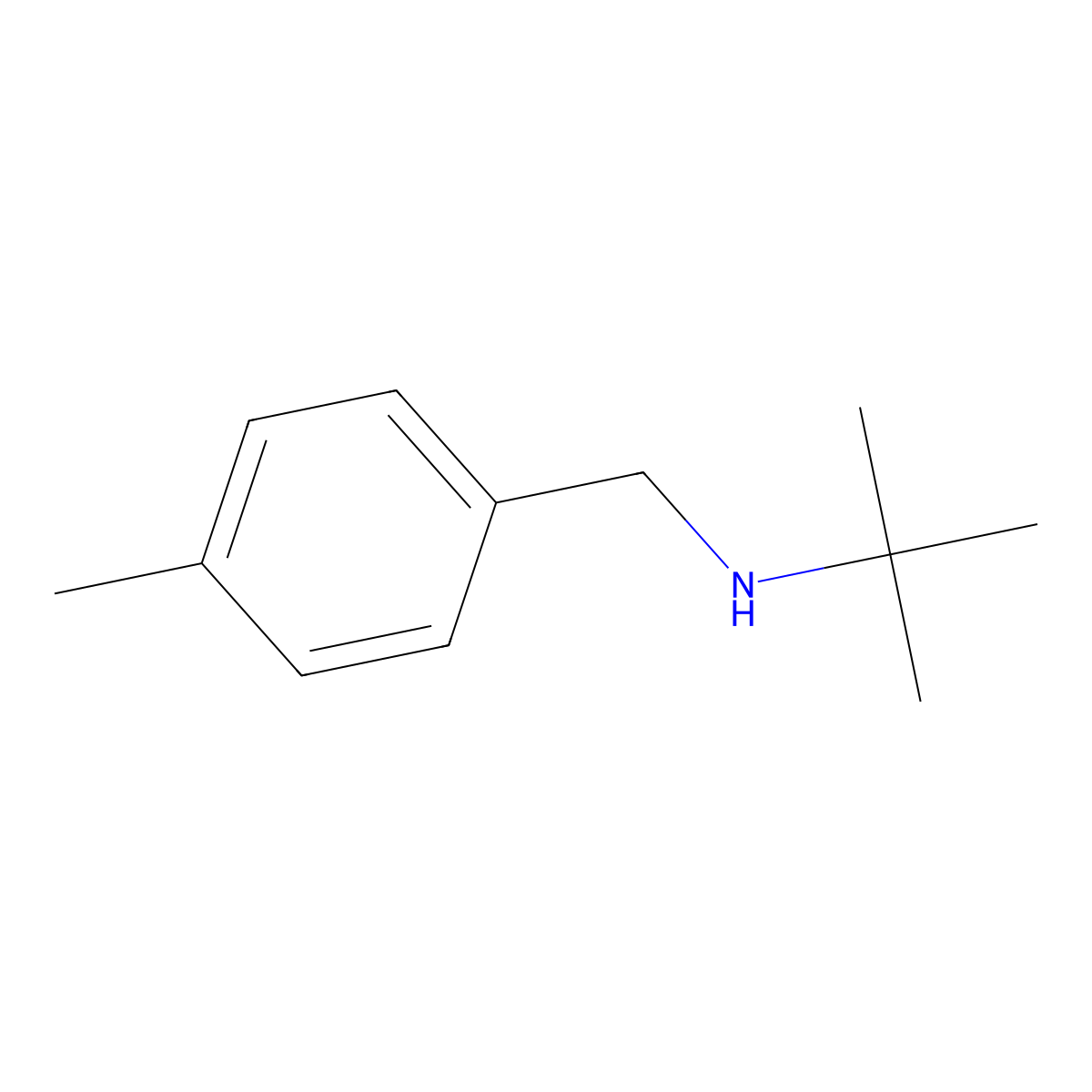 Tert-butyl((4-methylphenyl)methyl)amine molecular structure, CAS 55980-45-5